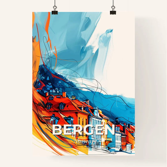 Vibrant Bergen, Norway Poster