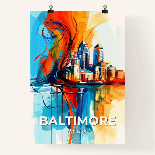 Vibrant Baltimore, Maryland Poster