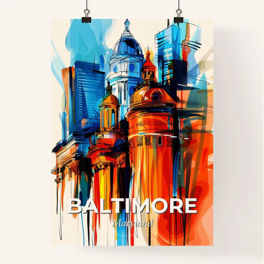 Vibrant Baltimore, Maryland Poster