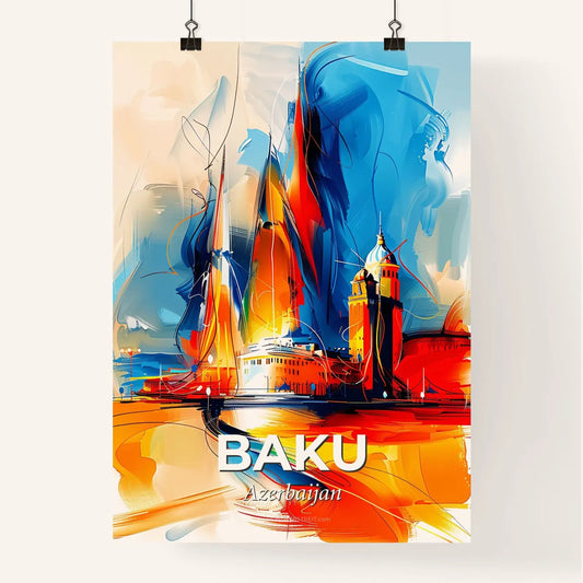 Vibrant Baku, Azerbaijan Poster