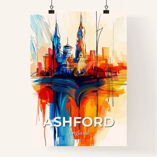 Vibrant Ashford, England Poster