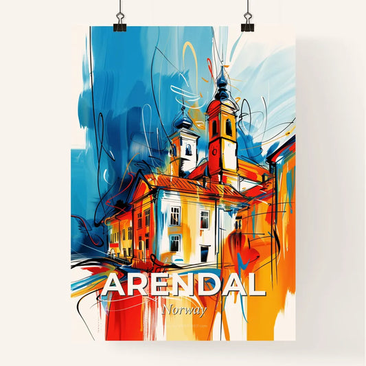 Vibrant Arendal, Norway Poster