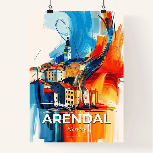Vibrant Arendal, Norway Poster