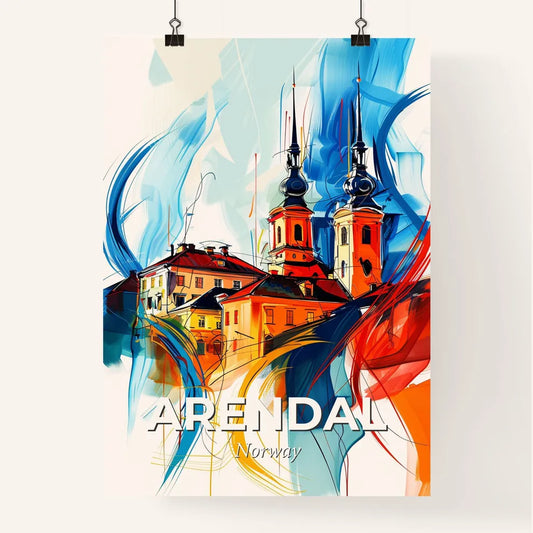 Vibrant Arendal, Norway Poster