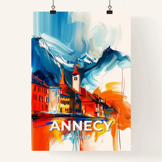 Vibrant Annecy, France Poster