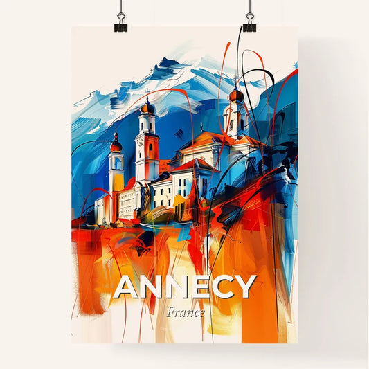 Vibrant Annecy, France Poster