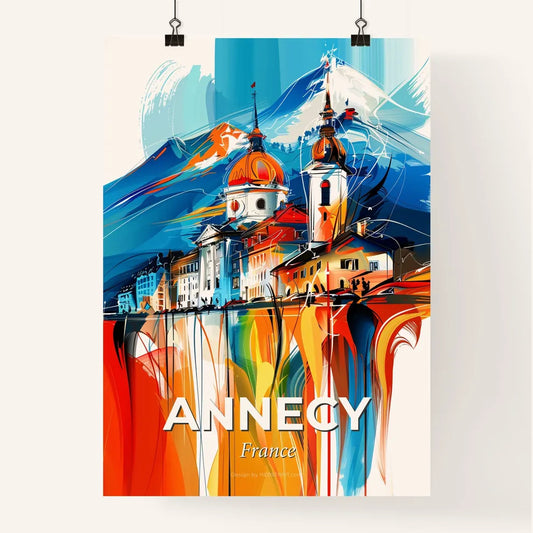 Vibrant Annecy, France Poster