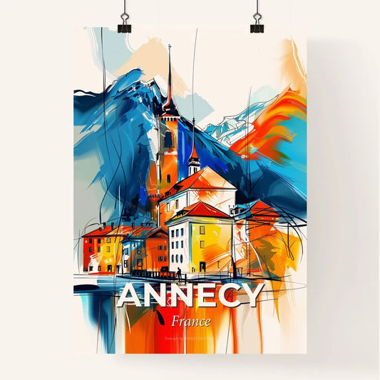 Vibrant Annecy, France Poster