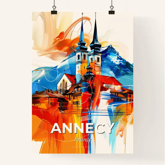 Vibrant Annecy, France Poster