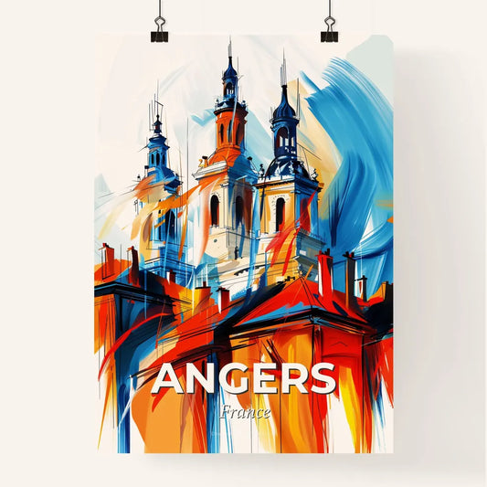 Vibrant Angers, France Poster
