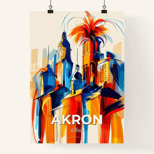 Vibrant Akron, Ohio Poster