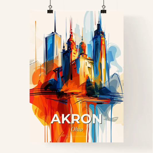 Vibrant Akron, Ohio Poster
