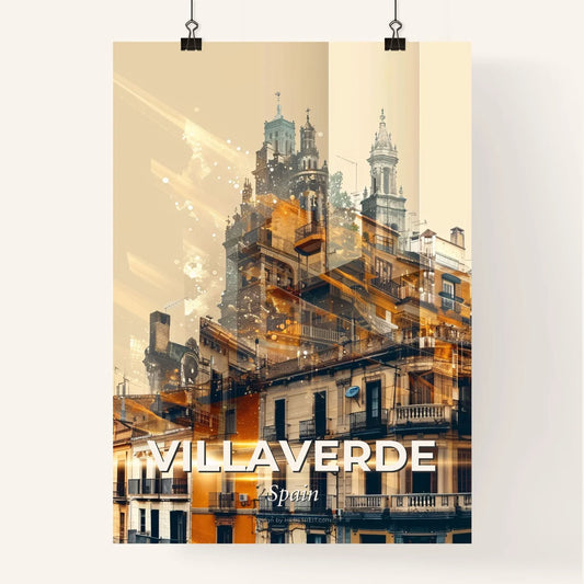 Villaverde Skyline Composite Art Poster - A building with many balconies Poster