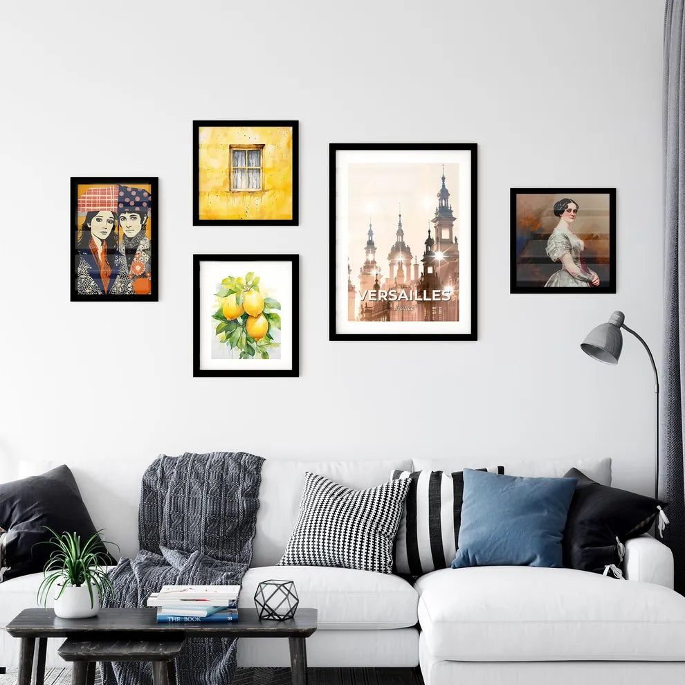 Paris, France: Double Exposure Composite Art Skyline - A building with many towers Interior Design