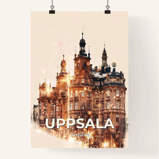 Uppsala City Skyline Composite Poster - A building with many windows Poster