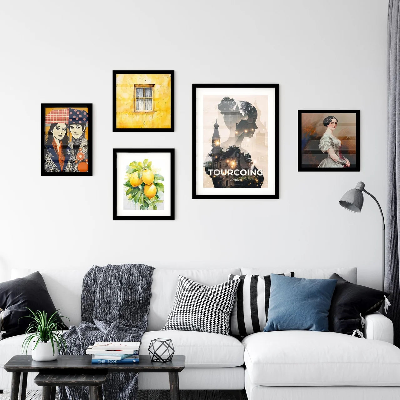 Tourcoing Skyline Blisters Art Poster Wall Art