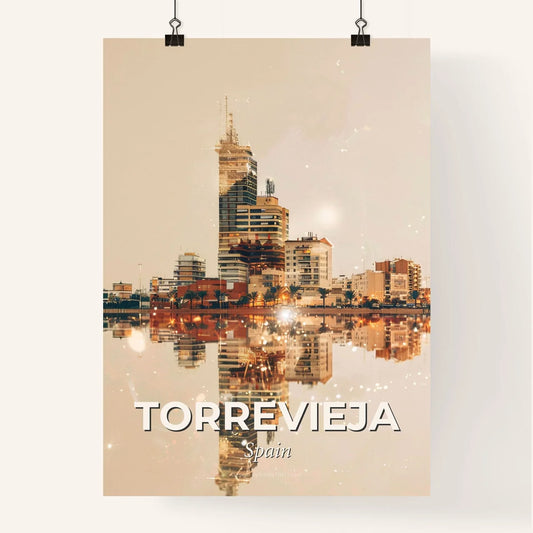 Torrevieja Dreamy Sparkles Cityscape Poster Poster