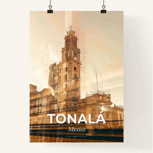 Tonalá Enchanting Night Cityscape Poster