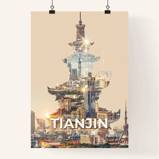 Tianjin Skyline Composite Art Poster Poster