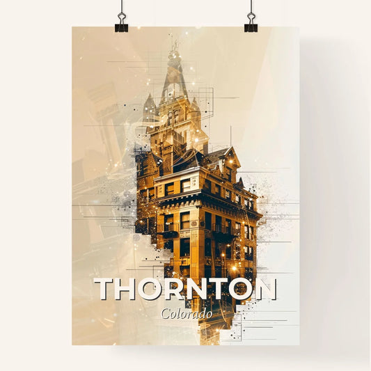 Thornton Skyline Double Exposure Composite Poster Poster
