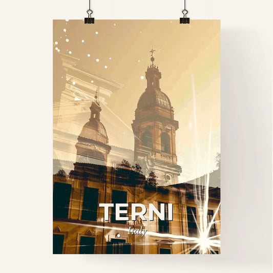 Terni Italy Skyline Composite Art Modern Poster Poster