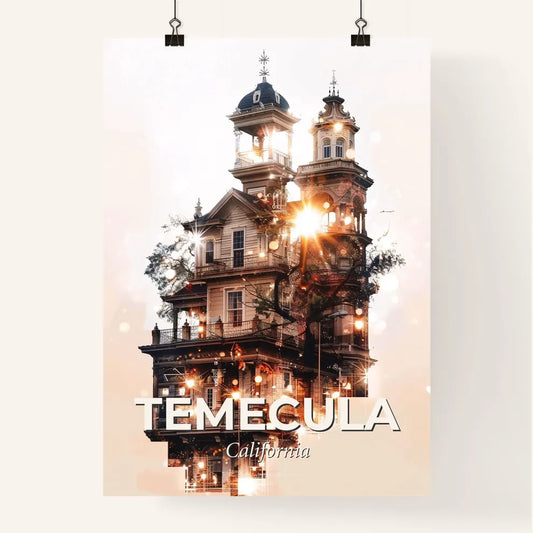 Temecula City Skyline Concept Poster Art Poster