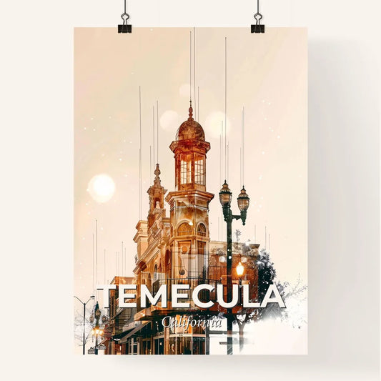 Temecula Skyline Artistic Sunset Poster