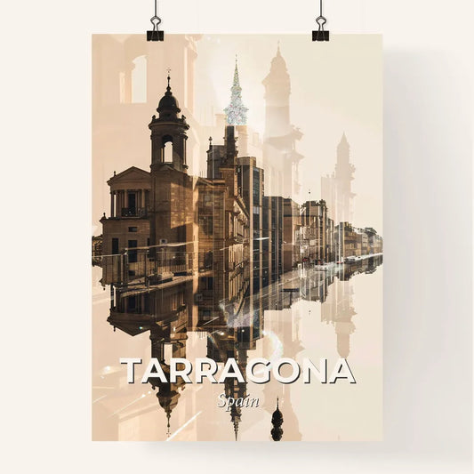 Tarragona Skyline Iconic Composite Art Poster