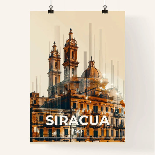 Syracuse Skyline Art: Double Exposure Cityscape Poster