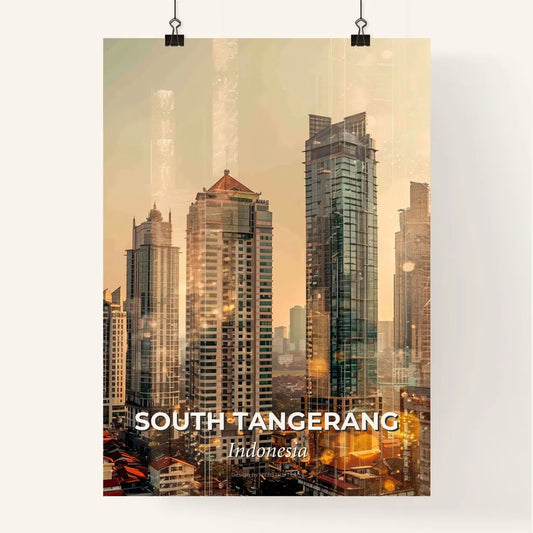 South Tangerang Skyline Composite Art Poster Poster