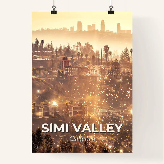 Simi Valley Skyline Composite Art Poster Poster
