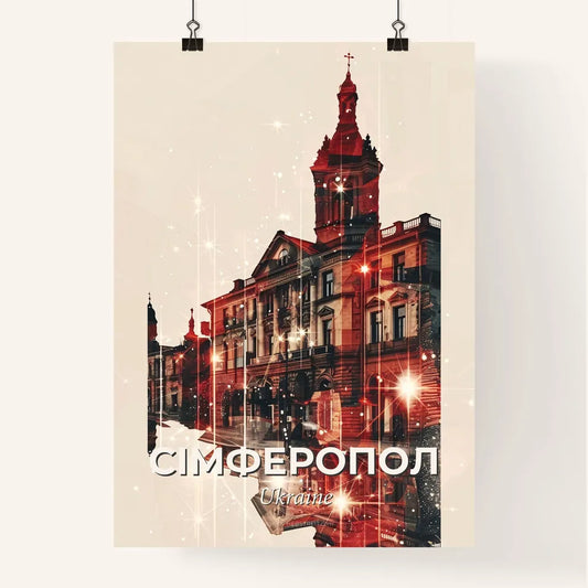Simferopol, Ukraine: City Skyline and Landmarks Poster Poster