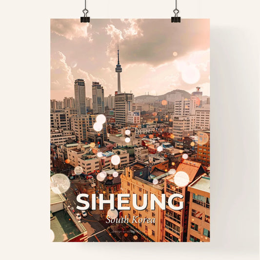 Siheung Lightscape Composite Art Poster Poster