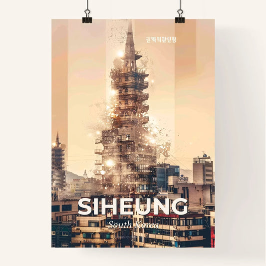 Siheung, South Korea Cityscape Poster Print Poster