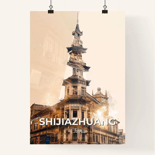 Shijiazhuang City Icon Sparkle Poster Poster