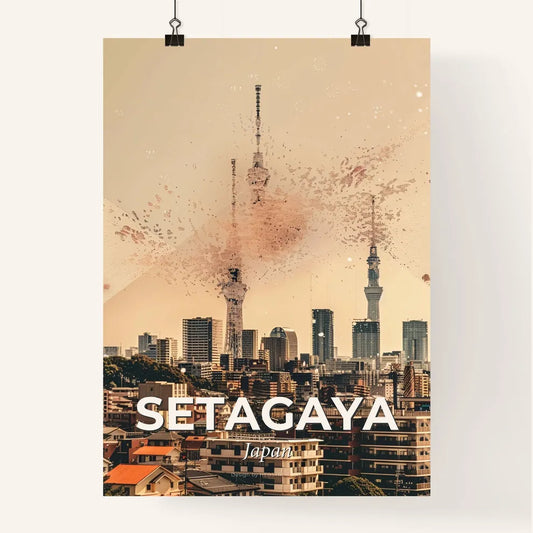Setagaya Art Skyline Canvas Wall Art Poster