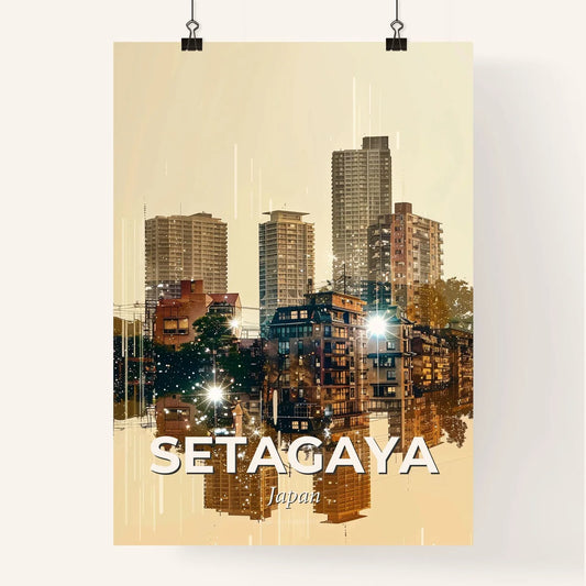 Setagaya Skyline Double Exposure Brilliance Poster