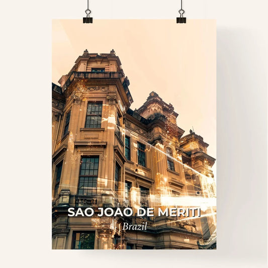 Sao Joao de Meriti: Local Architecture and Skyline Sparkle Poster