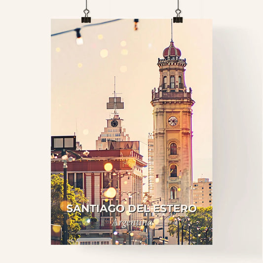 Santiago del Estero City Skyline Art Poster Poster