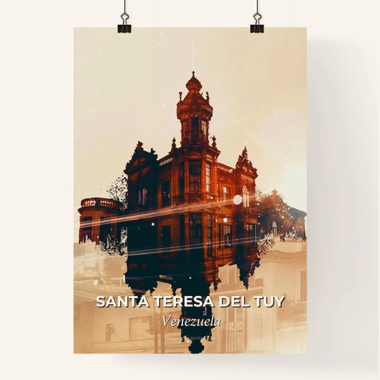 Santa Teresa Skyline Urban Sparkle Delight Poster
