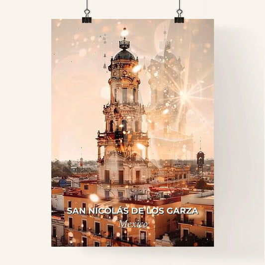 San Nicolas de los Garza City Skyline Art Print Poster