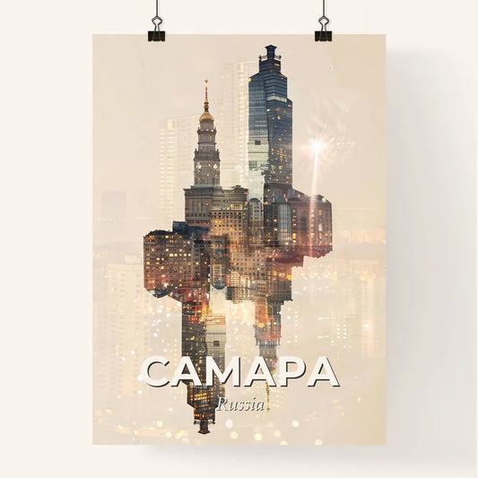 Samara: Double Exposure Art Cityscape Poster Poster