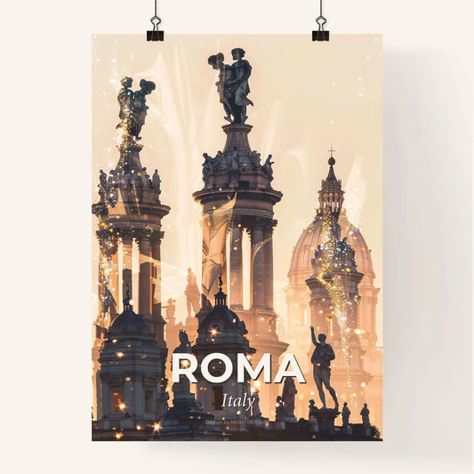 Rome: Double Exposure Skyline Poster Art Poster