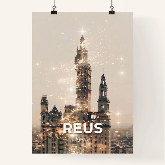 Reus: Colorful Spanish City Panorama Poster