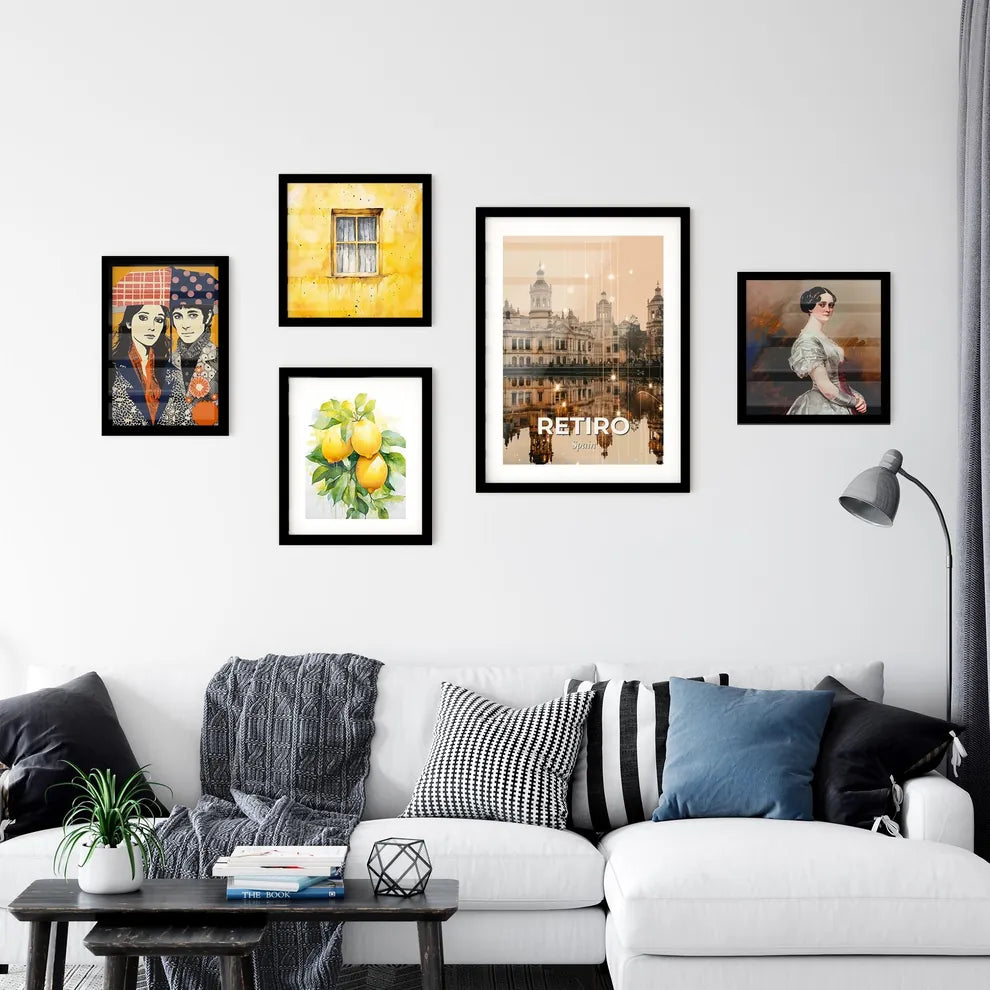 Retiro Cityscape Double Exposure Wall Art