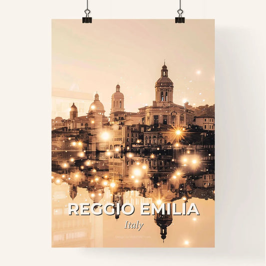 Reggio Emilia Doppelbelichtung Poster