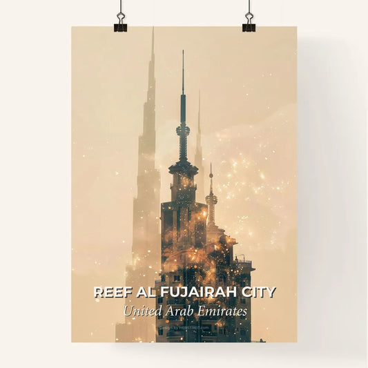 Reef Al Fujairah Majestic Cityscape Poster Poster