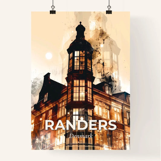 Randers Skyline Poster Art Poster