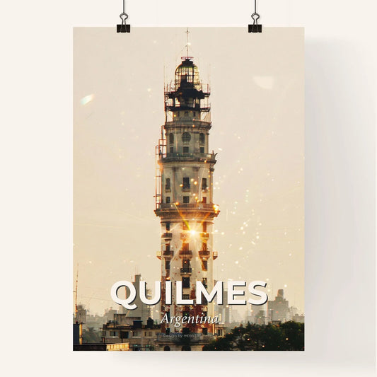 Quilmes Cityscape Sparkles with Architectural Charm Poster