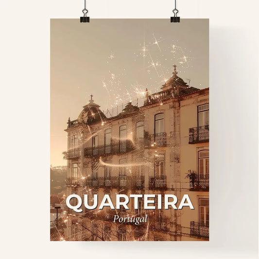 Quarteira Skyline City Architecture Composite Art Poster Poster